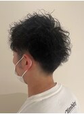メンズウェーブヘア×爽やかメンズショート