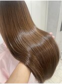 ヌーディブラウン/髪質改善ツヤ髪スタイル【due hair砂川 翔】