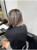 どの角度からも可愛いバレイヤージュ!_contrast greige_