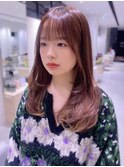 韓国ふんわりレイヤーカット顔まわり前髪カットトリートメント