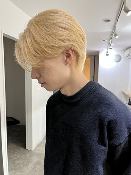 ソイ コンク 下北沢(soi conc) ハイトーンカラー/ブロンド/センターパート/メンズ__下北沢