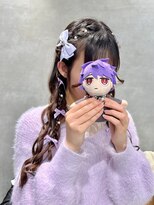 銀座ヘアメ/編みたらしひつじヘア