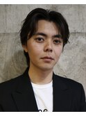 メンズカットセンターパート刈り上げ無し熊本下通
