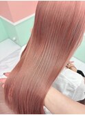 【girland】コーラルピンク 韓国風/レイヤーカット