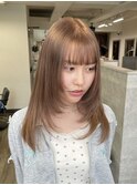 ミルクティーカラ―/透明感カラ―♪/梅田美容室/金城二千夏