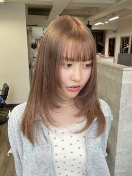 ハイル(KHAIR) ミルクティーカラ―/透明感カラ―♪/梅田美容室/金城二千夏