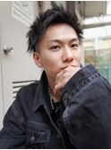 ビジネスヘア/ツーブロック/アップバング/ジェットモヒカン/黒髪