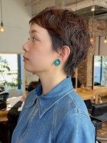 ホヌン 茅ヶ崎(Honnun) 骨格美人見せ◎抜け感×立体感パーマ風/茅ヶ崎ショート