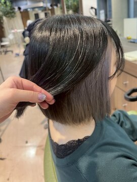 ヘアサロン アウラ(hair salon aura) 盛岡駅ダブルカラーブラウンピンクベージュカラーオリーブカラー
