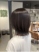 ミディアムレイヤー/レイヤーカット/くびれヘア/グレージュ/堺東