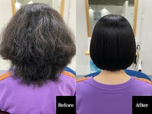 髪質改善 × 縮毛矯正を融合した「ハイブリッド設計」～伸ばすだけじゃない“髪の中から整える”技術～