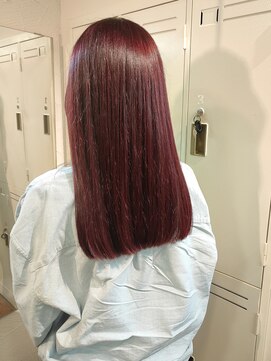 エスク オブ ヘアー(SQ of hair) ぷつっとロング×チェリーピンク