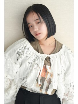 ゴッソ(gosso) 平行ボブ　地毛風透明感カラー