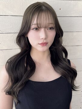 ルノン フィージュ(LUNON fieju) 黒髪クラゲヘアーオリーブグレー小顔ココアベージュ