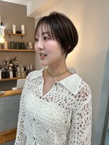 ナウアズ(now as.) 大人シースルーマッシュショートxスモーキーベージュ【菅井】