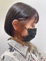 ステラ ヘア デザイン サロン(STELLA hair design salon)&nbsp;イヤリングカラー×切りっぱなしボブ 【由比藤】