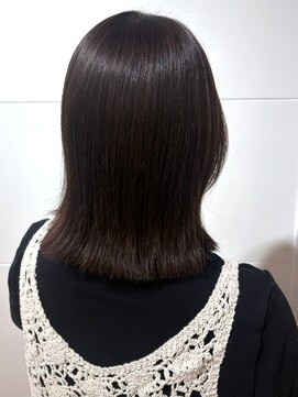 カミラボ(KAMI LABO) アッシュベージュ 暗髪 髪質改善 ミディアム ダメージレス
