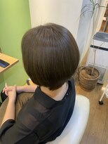 エシカル(ethical) 【大人かわいい】丸みショート×透明感ベージュカラー