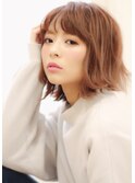 柔らかい質感のゆるふわシフォンボブ