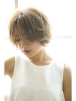 ロンドプランタン 恵比寿(Lond Printemps)&nbsp;前髪長めショート ベージュカラー