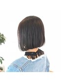 前下がりボブ、ラベンダーアッシュ