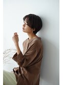 大人女性ハンサムくびれショートボブ/前髪なし◎30代40代50代