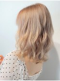ふんわり♪ブロンドボブ