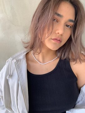 ソルトウォーター(SALT WATER) ケアブリーチ使用！柔らかミルクティーベージュ