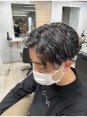 【liko 三軒茶屋 店長 須田】波パーマ×センターパート