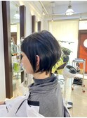 束感ショートボブ#くびれヘア#奏の杜#京成津田沼#ベビーバング