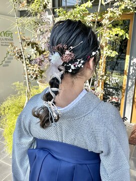 ラパンセヴェール(LA PENSEE VERT) 卒業式ヘアセット、ヘアアレンジ
