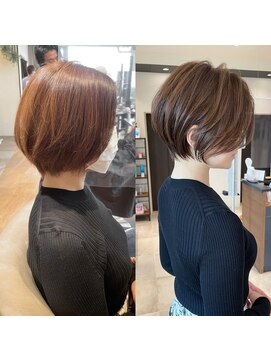 バンプ ギンザ(BUMP GINZA) 《30代40代》白髪ぼかしハイライト×前下がりボブ【イケダ】