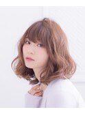 BERRY_小顔＿オリーブカラー＿セミウェットウェーブ＿ハイライト