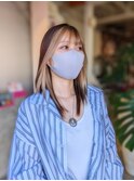 白髪ぼかしにフェイスフレーミング