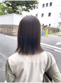 ◎大人ベージュ　外ハネ　ボブ　ナチュラル