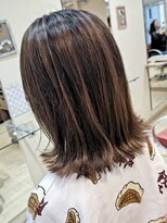 エイチエアー アルファ H'air alfa つつじヶ丘北口店 ★肩ライン外ハネ 2★