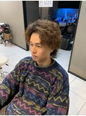 ソフトアフロパーマスパイラルパーマフェードカットメンズカット