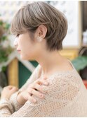 ★外国人風ハイライトリラクシー耳だしショート10代20代30代★9