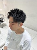 爽やかアップバングショート