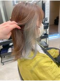 インナーカラーボブ