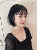 ボブ グレージュ レイヤー レイヤーボブ
