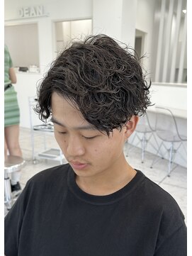 エース 岡崎店(Ace) 波巻きパーマ　ツーブロック　センターパート