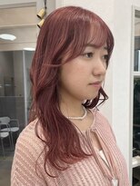 ポジ(poji)&nbsp;ピンクベージュ　艶髪　韓国風　髪質改善　顔まわり　顔周り