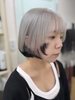 アルファバイオリカ(ALPHA by ORIKA)&nbsp;ホワイトシルバー×裾ブラック