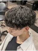 メンズマッシュ 波巻きスパイラルパーマ