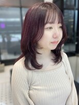 キーン 吉祥寺店(keen)&nbsp;《アイカワ》ミディアムレイヤー×カシスピンクブラウン