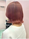 ダブルカラーピンクベージュケアブリーチハイトーン髪質改善