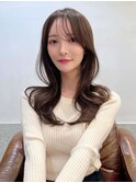 ★黒髪ボブルフネビージュ小顔ワンレンレイヤー