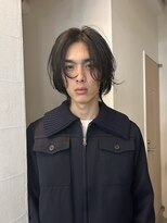 メゾンアクア 表参道(Maison ACQUA)&nbsp;=メンズボブ/スパイキーショート/ブルーブラック／MEN’S HAIR