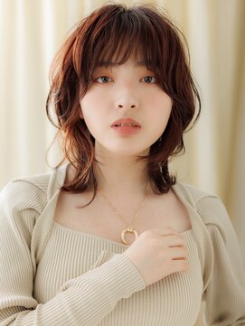 カバーヘア ブリス 上尾西口店(COVER HAIR bliss) 小顔ウルフパーマくびれミディアムレイヤーTc1上尾20代30代40代!